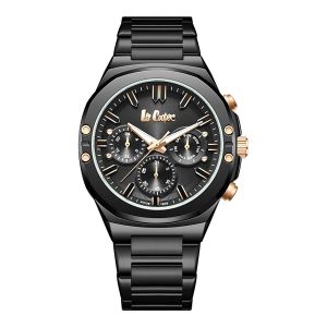 Lee Cooper LC07991.650 Erkek Kol Saati – Siyah ve Rose Gold Detaylı, Multifonksiyon Quartz Mekanizma