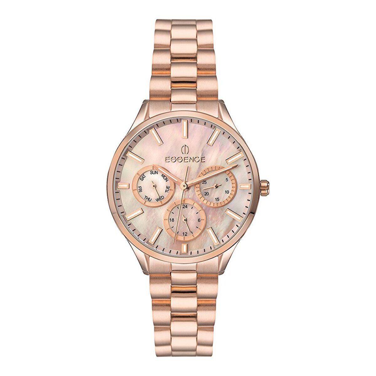 Essence ES6711FE.421 Kadın Kol Saati | 36 mm Rose Gold Çelik Kasa, Sedef Kadran