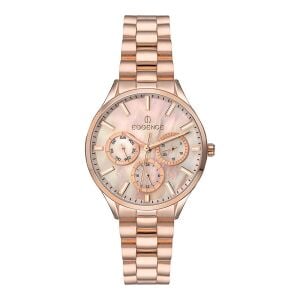 Essence ES6711FE.421 Kadın Kol Saati | 36 mm Rose Gold Çelik Kasa, Sedef Kadran