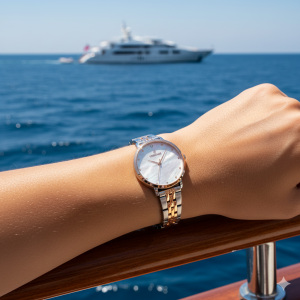 Essence ES6683FE.520 Kadın Kol Saati | 32 mm İnci Kadran, Silver-Rose Gold Çelik Kordon