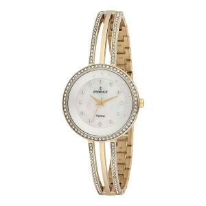 Essence D960.120 Kadın Kol Saati | 34 mm Taşlı Gold Kasa, Sedef Kadran, Zarif Tasarım