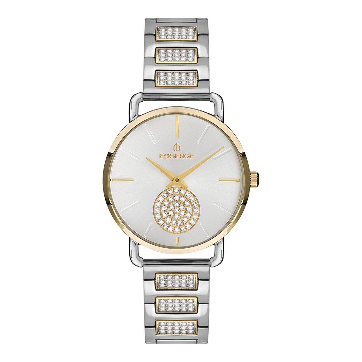 Essence ES6685FE.230 Kadın Kol Saati | 36 mm Taşlı Çelik Kordon, Quartz Mekanizma