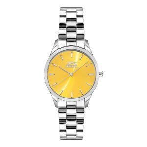 Slazenger SL.09.1915.3.06 Kadın Kol Saati | 34 mm Çelik Kasa, Sarı Güneş Işığı Kadran, Minimal ve Zarif