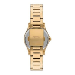 Slazenger SL.09.2235.3.06 Kadın Kol Saati | 30 mm Altın Kasa, İnci Beyaz Kadran, Taşlı Detaylar