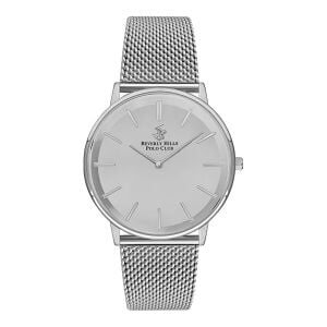 Beverly Hills Polo Club BP3244X.330 Erkek Kol Saati | 42 mm Silver Kasa, Hasır Kordon, Minimalist Tasarım