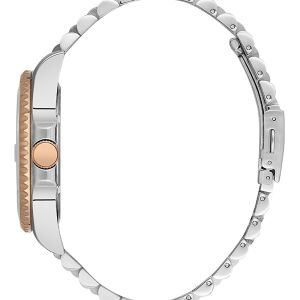 Beverly Hills Polo Club BP3126X.550 Erkek Kol Saati | 44 mm Silver-Rose Gold Kasa, Siyah Kadran, 10 ATM, Seramik Safir Cam