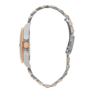 Beverly Hills Polo Club BP3125X.590 Erkek Kol Saati | 44 mm Silver-Rose Gold Kasa, Lacivert Kadran, 10 ATM, Seramik Safir Cam