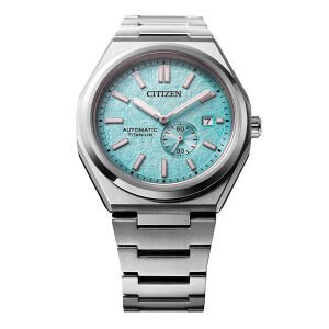 Citizen Zenshin Super Titanium Small Seconds NJ0180-80M Kol Saati | Tiffany Blue Dokulu Kadran, Otomatik