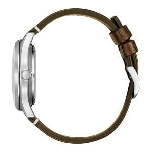 Citizen NH8390-03XC Erkek Kol Saati | 40.2mm, Kahverengi Deri Kordon, Otomatik Mekanizma