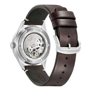 Citizen NH8390-03XC Erkek Kol Saati | 40.2mm, Kahverengi Deri Kordon, Otomatik Mekanizma