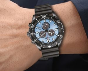 Citizen AT2567-18L Mavi Kadranlı Chronograph Eco-Drive Erkek Kol Saati