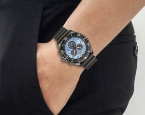 Citizen AT2567-18L Mavi Kadranlı Chronograph Eco-Drive Erkek Kol Saati