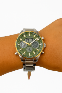 Lee Cooper LC07878.370 Yeşil Dijital Erkek Kol Saati