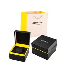 Quantum PWG1127.351 Siyah Silikon Erkek Saat – 45 mm, 10 ATM, Kronometreli