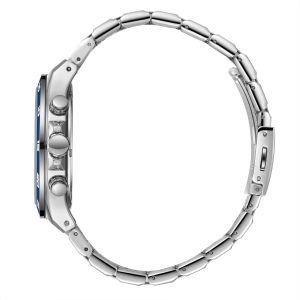 Lee Cooper LC08067.390 Erkek Kol Saati – Mavi Çerçeve, Kronograf Tasarım, Çelik Kasa