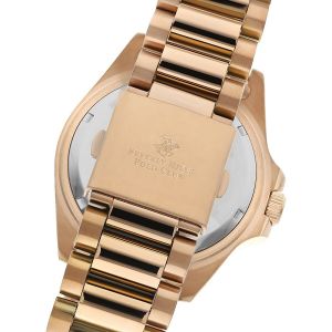Beverly Hills Polo Club BP3125X.450 Erkek Kol Saati – Rose Gold Çelik Kasa, Takvimli Quartz Mekanizma
