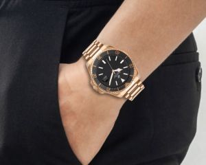 Beverly Hills Polo Club BP3125X.450 Erkek Kol Saati – Rose Gold Çelik Kasa, Takvimli Quartz Mekanizma