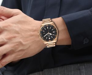 Beverly Hills Polo Club BP3125X.450 Erkek Kol Saati – Rose Gold Çelik Kasa, Takvimli Quartz Mekanizma