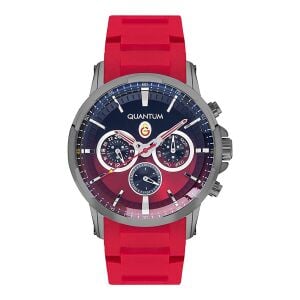 Quantum G877.688 Galatasaray Taraftar Kol Saati – Kırmızı Renk, Quartz Mekanizma, 46 mm