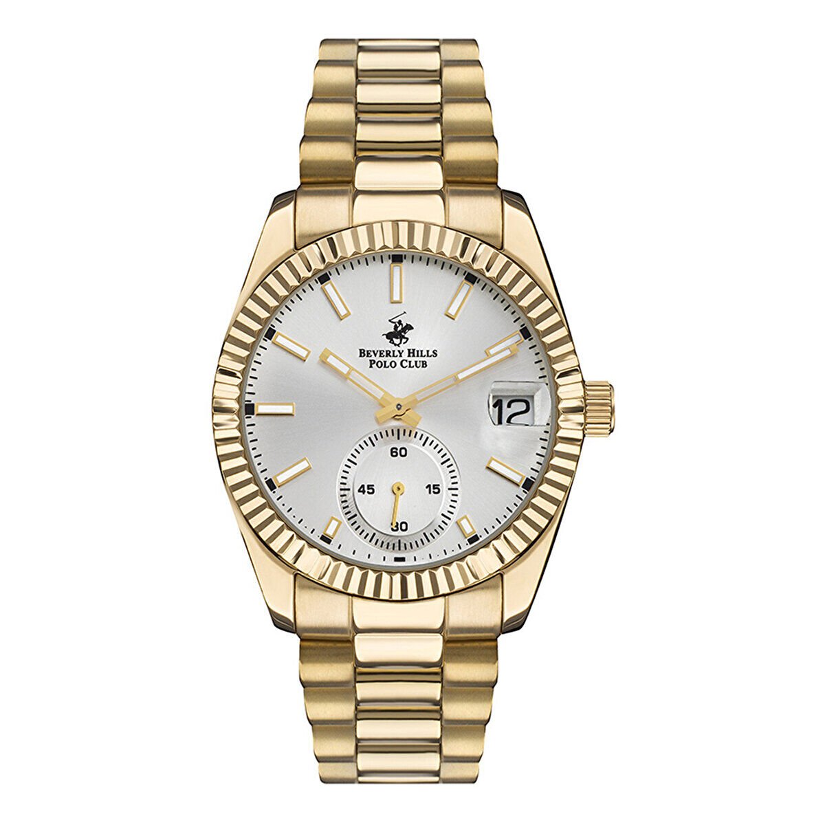 Beverly Hills Polo Club BP3056X.130 Erkek Kol Saati | 41mm Kasa, Altın Renk, Paslanmaz Çelik