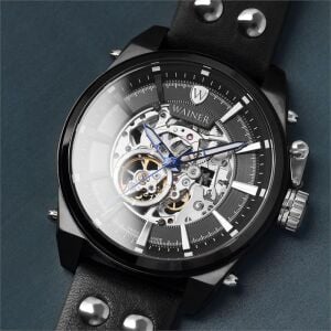 Wainer WA.25980-D Otomatik Mekanizma Erkek Kol Saati – İskelet Kadranlı Güçlü Tasarım!