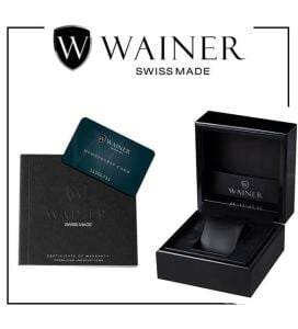 Wainer WA.10122-C Erkek Kol Saati | Siyah 316L Çelik Saat