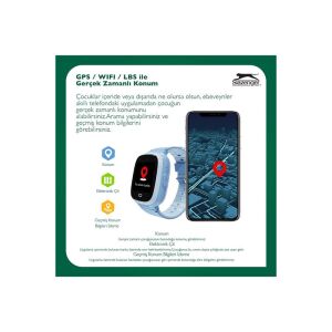 Slazenger SL.09.2158.5.12 Sim Kartlı Akıllı Çocuk Saati – Siyah/Mavi