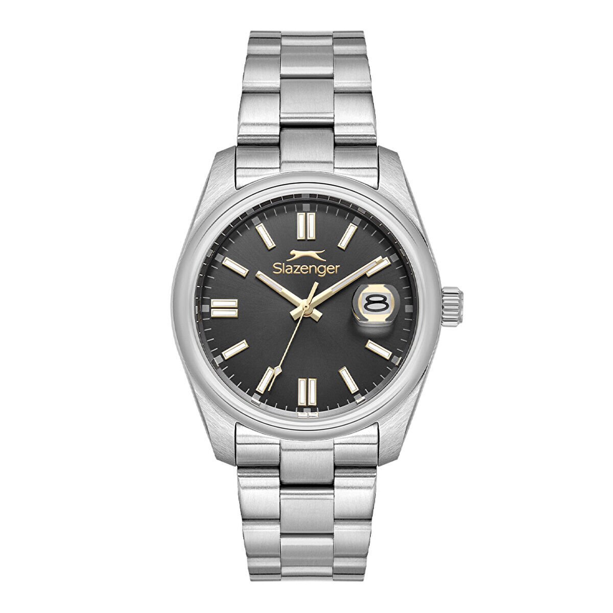 Slazenger SL.09.2513.1.03 Erkek Kol Saati – Siyah Kadran, Çelik Kasa ve Bilezik