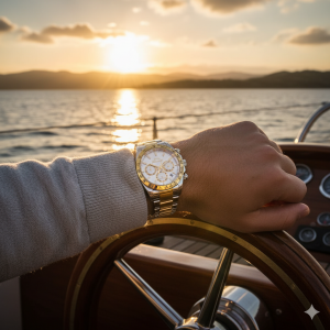 Slazenger SL.09.2512.2.06 Erkek Kol Saati – Beyaz Kadran, Çelik ve Altın Renk Detaylı