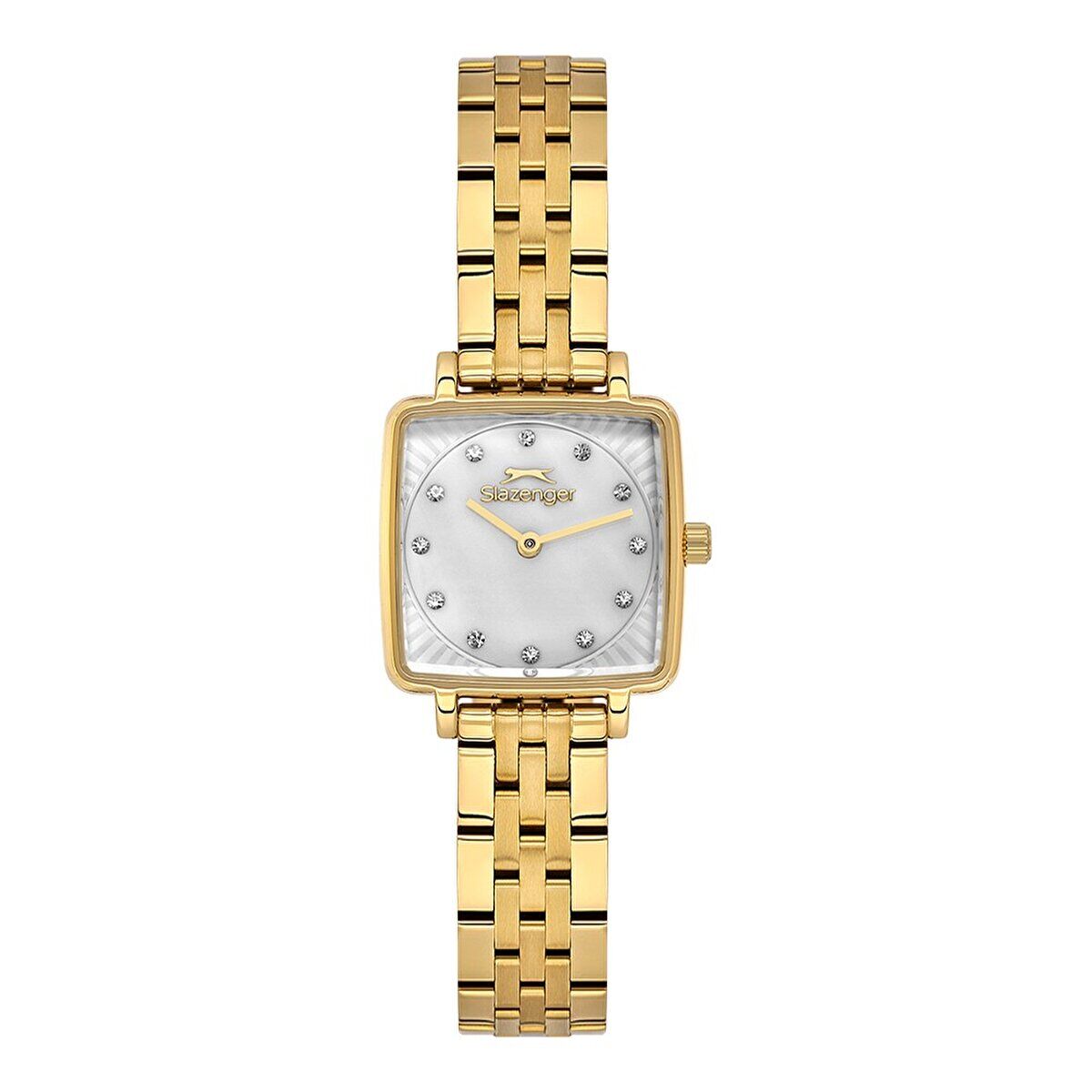 Slazenger SL.09.2507.3.02 Kadın Kol Saati | Taş Detaylı Altın Şıklığı