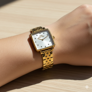 Slazenger SL.09.2507.3.02 Kadın Kol Saati | Taş Detaylı Altın Şıklığı