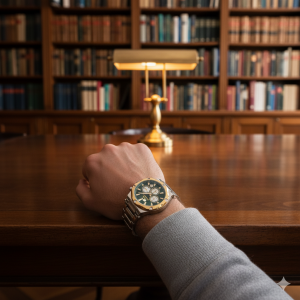 Slazenger SL.09.2501.2.04 Erkek Kol Saati | Yeşil Kadranlı Çelik Güç ve Altın Detay