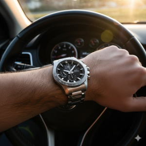 Slazenger SL.09.2482.2.05 Erkek Kol Saati | 44 mm Çelik Güç, Siyah Kadranda Fonksiyonel Şıklık