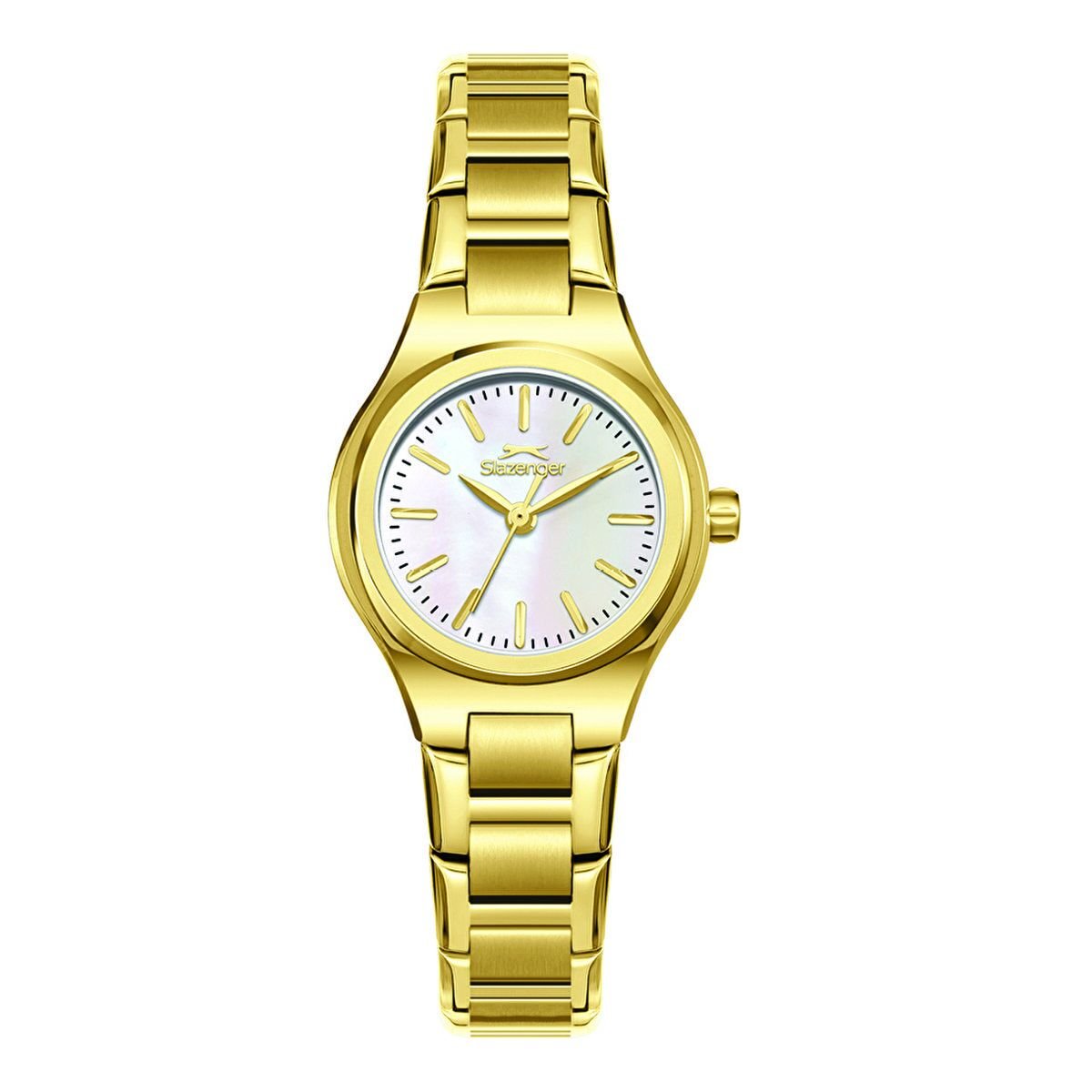 Slazenger SL.09.2474.3.02 Kadın Kol Saati | 24 mm İnci Kadranlı Altın Şıklığı