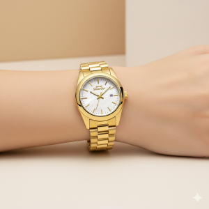 Slazenger SL.09.2473.3.02 Kadın Kol Saati | Altın Renkli 28 mm Şıklık ve İnci Kadran Zarafeti