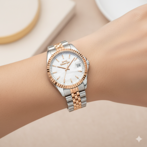 Slazenger SL.09.2472.3.02 Kadın Kol Saati | Rose Gold & Çelik 32 mm Takvimli Klasik Şıklık