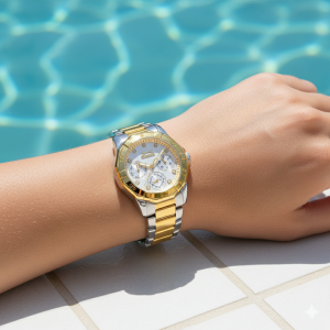 Slazenger Kadın Kol Saati | Çelik Bilezikli Altın Detaylı Şık & Fonksiyonel Tasarım