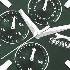 Slazenger SL.09.2272.2.07 Erkek Kol Saati | 45mm Yeşil Kadran, Çelik Kasa & Spor Şıklık