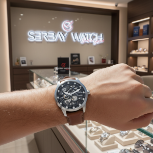 Quantum QMG1120.395 Erkek Kol Saati | 46MM, Otomatik Mekanizma, Safir Cam, 10 ATM, Kahverengi Deri Kordon