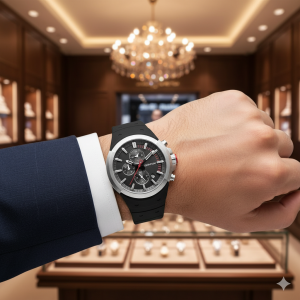 Quantum PWG1004.651 Erkek Kol Saati | 46MM, Safir Cam, Dual Time Mekanizma, Silikon Kordon, 10 ATM