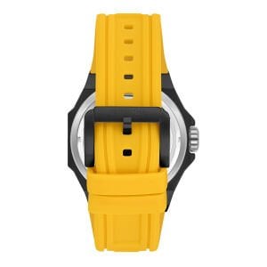 Quantum BAR1091.614 Erkek Kol Saati | 47MM Otomatik, 20 ATM, Sarı Silikon Kordon