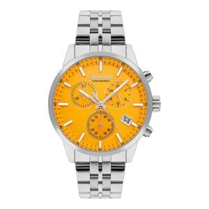 Quantum PWG1008.310 Erkek Kol Saati | 45 mm, Chronograph, Sarı Kadran