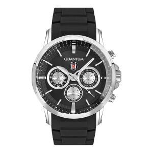 Quantum B878.351 Beşiktaş Taraftar Kol Saati | Siyah Kadran, 46 mm, Resmi Lisanslı