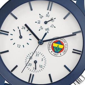 Quantum F1085.939 Fenerbahçe Erkek Kol Saati | Koyu Mavi Silikon Kordonlu Lisanslı Taraftar Saati