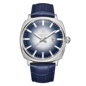 Beverly Hills Polo Club BP3687X.399 Otomatik Erkek Kol Saati | Lacivert Deri Kordon & Gümüş Kasa