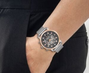 Slazenger SL.09.1797.2.01 Erkek Kol Saati | Rose Gold & Silver, Mesh Kordon