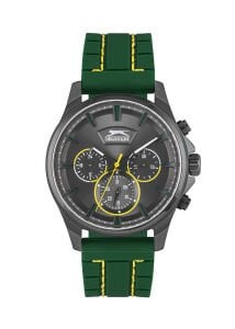 Slazenger SL.09.6193.2.03 Erkek Kol Saati | Yeşil Silikon Kordon, 44 mm, 5 ATM