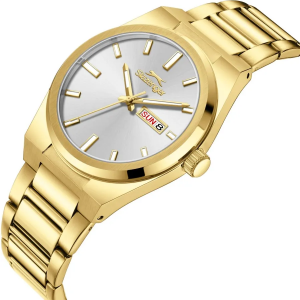 Slazenger SL.09.2555.2.05 Erkek Kol Saati | 41 mm Altın Sarı Oval Kasa, Tarih-Gün Göstergeli, Paslanmaz Çelik