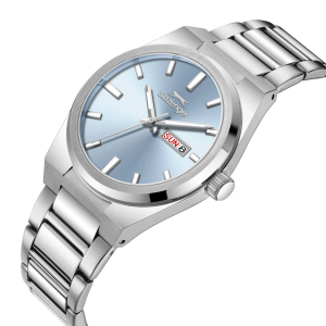Slazenger SL.09.2555.2.03 Erkek Kol Saati | 41 mm Buz Mavi Kadran, Oval Kasa, Paslanmaz Çelik