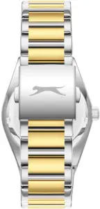 Slazenger SL.09.2555.2.02 Erkek Kol Saati | 41 mm Yeşil Kadran, Çift Renk Bilezik, Oval Paslanmaz Çelik